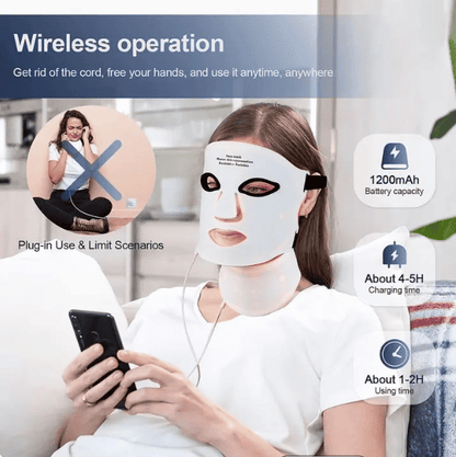 Lumineux™ 7-in-1 Professional LED Glow Mask (Face & Neck Kit)