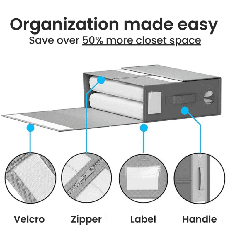 Bed Sheet Organizers (4 Pack) – Declutter Your Bedroom