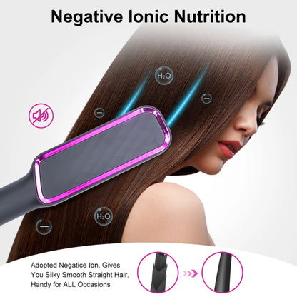 Hair Straightener Brush Heating Hot Comb Straightener Electric Hair Straightening