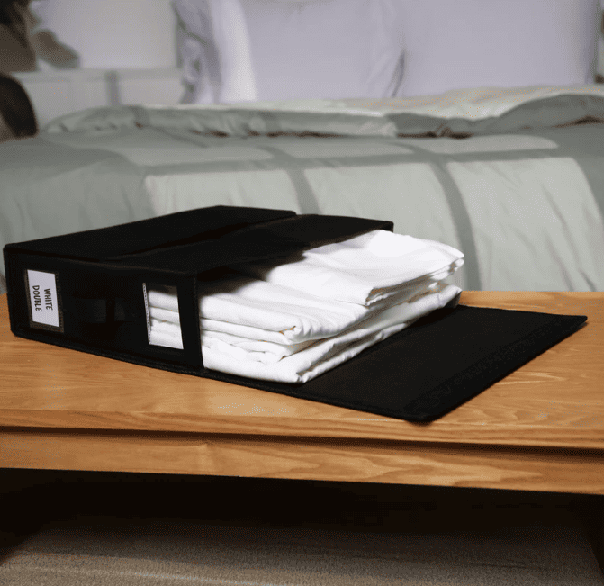 Bed Sheet Organizers (4 Pack) – Declutter Your Bedroom