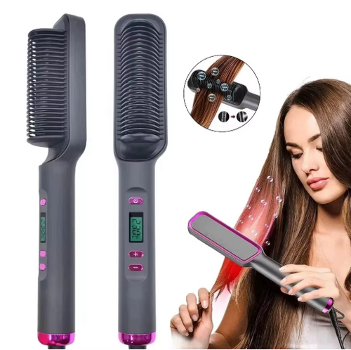 Hair Straightener Brush Heating Hot Comb Straightener Electric Hair Straightening