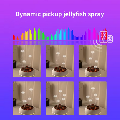 Dynamic Jellyfish Air Humidifier 250ml Essential Oil Diffuser Remote Control Bedroom Humidifier With 7 Colorful Night Lights