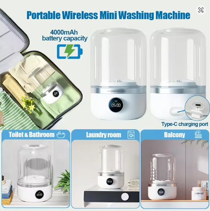 MiniWasherd™ Cordless Mini Washer for Small Loads